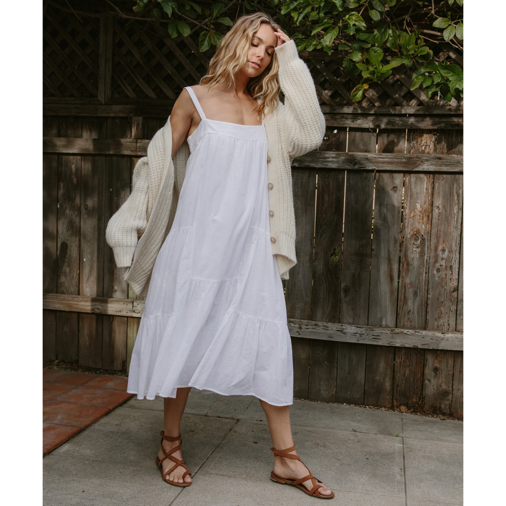 Jenni Kayne XL Cotton & Linen Summer Dress $325 Midi Coastal Luxury NWT - Picture 16 of 16